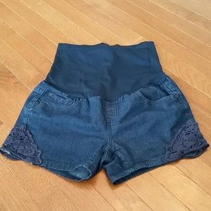 Denim Maternity Shorts